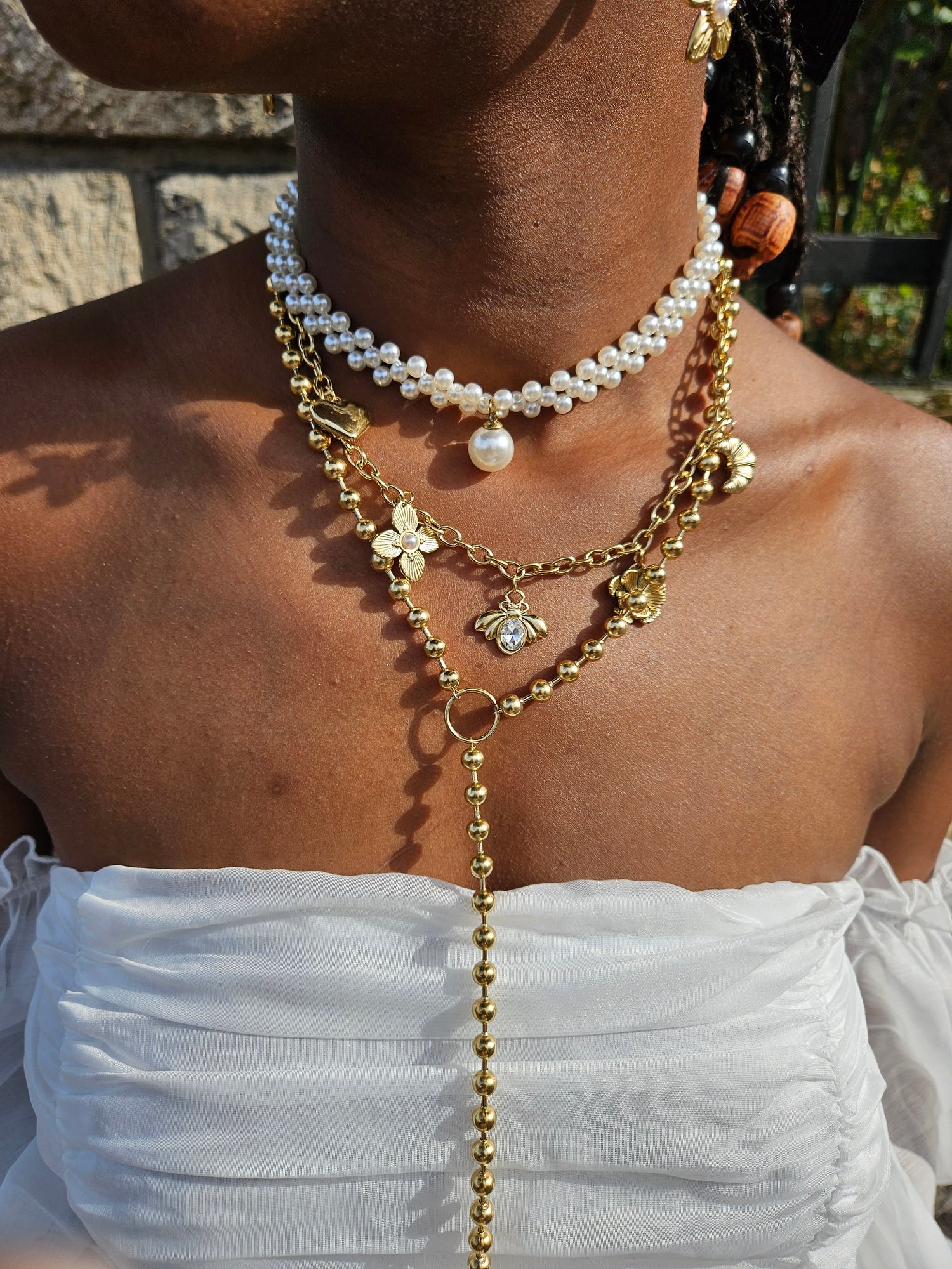 COLLIER RAS DE COUP VENDÔME COLLIER BRELOQUE COLLIER Y A BOULE SOFIA