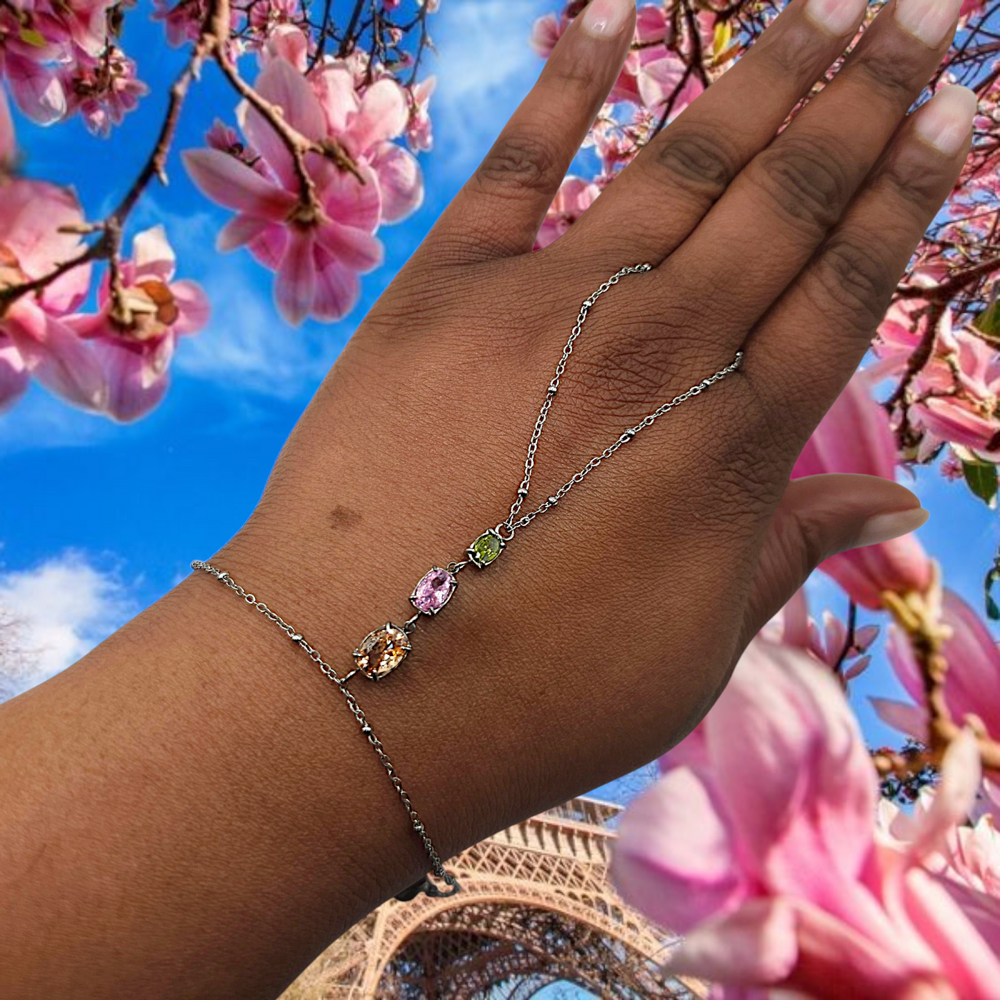 CHAINE DE MAIN ROSÉE SYLVER