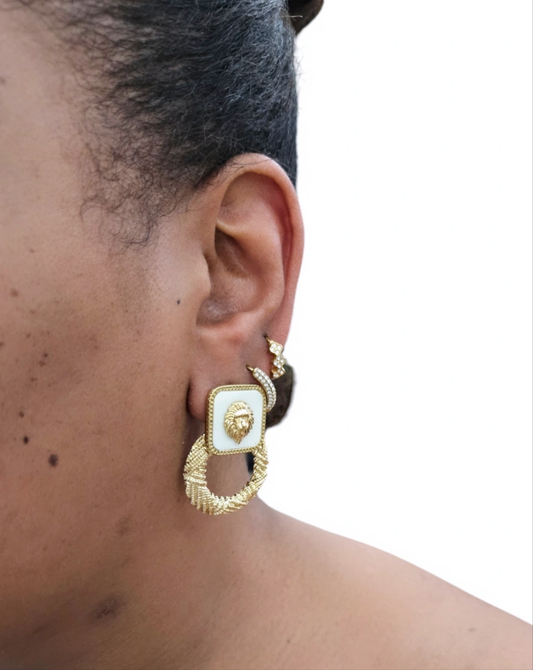 BOUCLE D'OREILLE FÉLIN