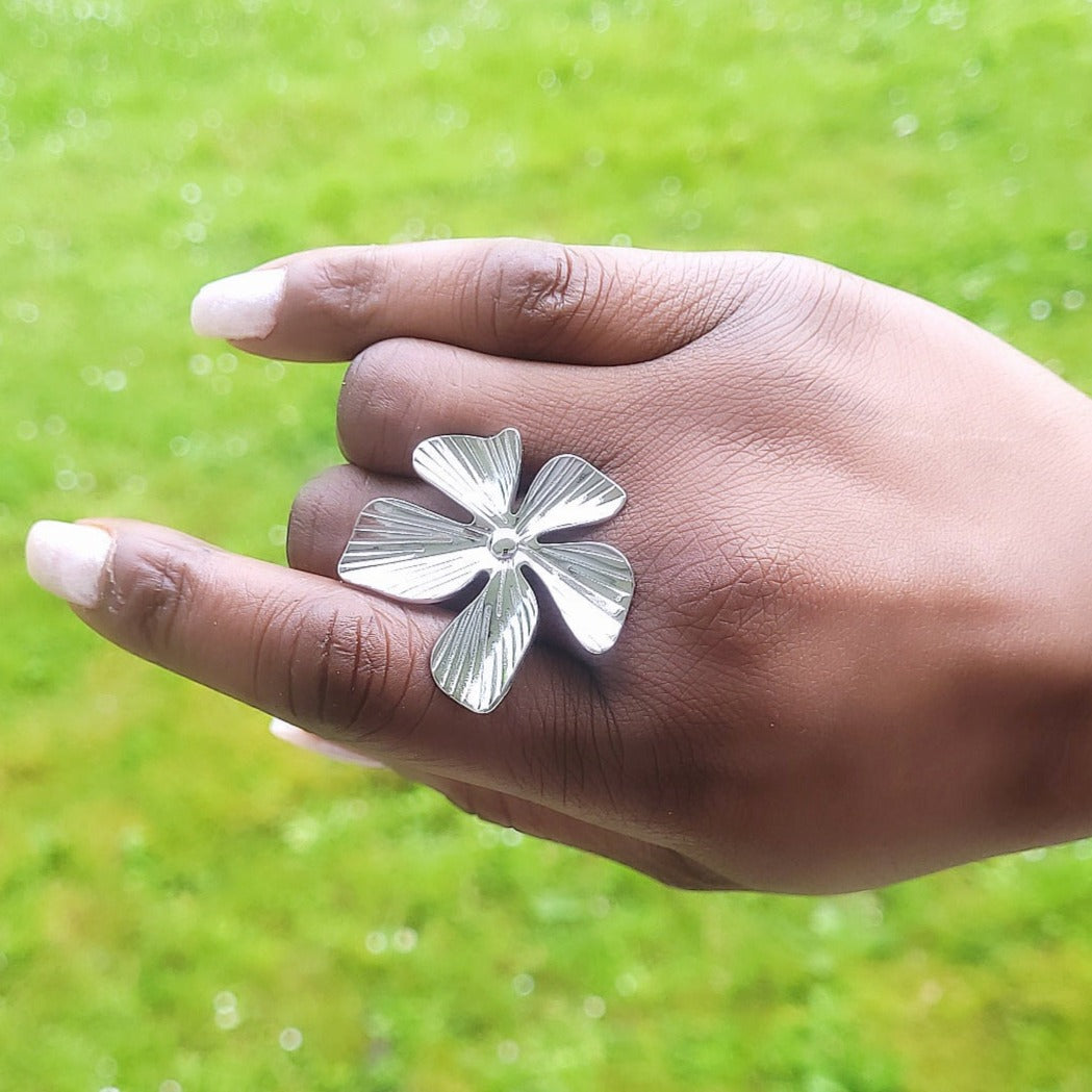BAGUE " FLOWER "