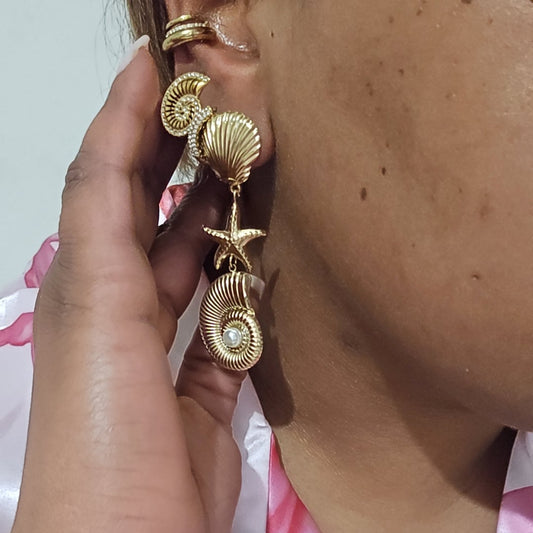 BOUCLE D'OREILLE CALAO