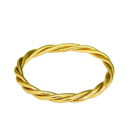 Bracelet Bouddhiste torsadé Gold