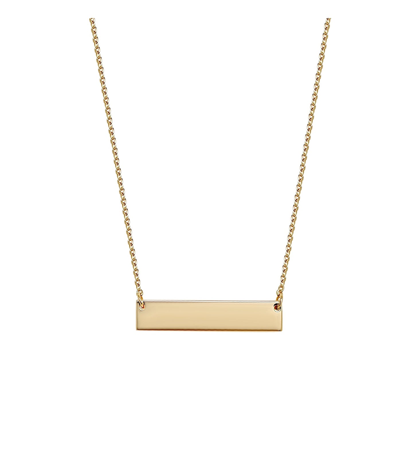 Collier plaque à graver