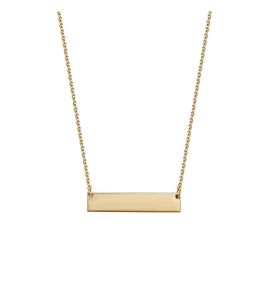 Collier plaque à graver