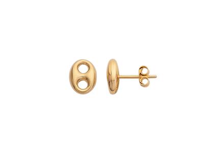 BOUCLES D'OREILLES "GRAINE DE CAFE"