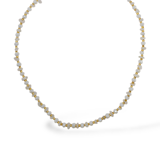 COLLIER GARDEN QUARTZ BLANC