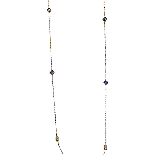 SAUTOIR TINA BLUE