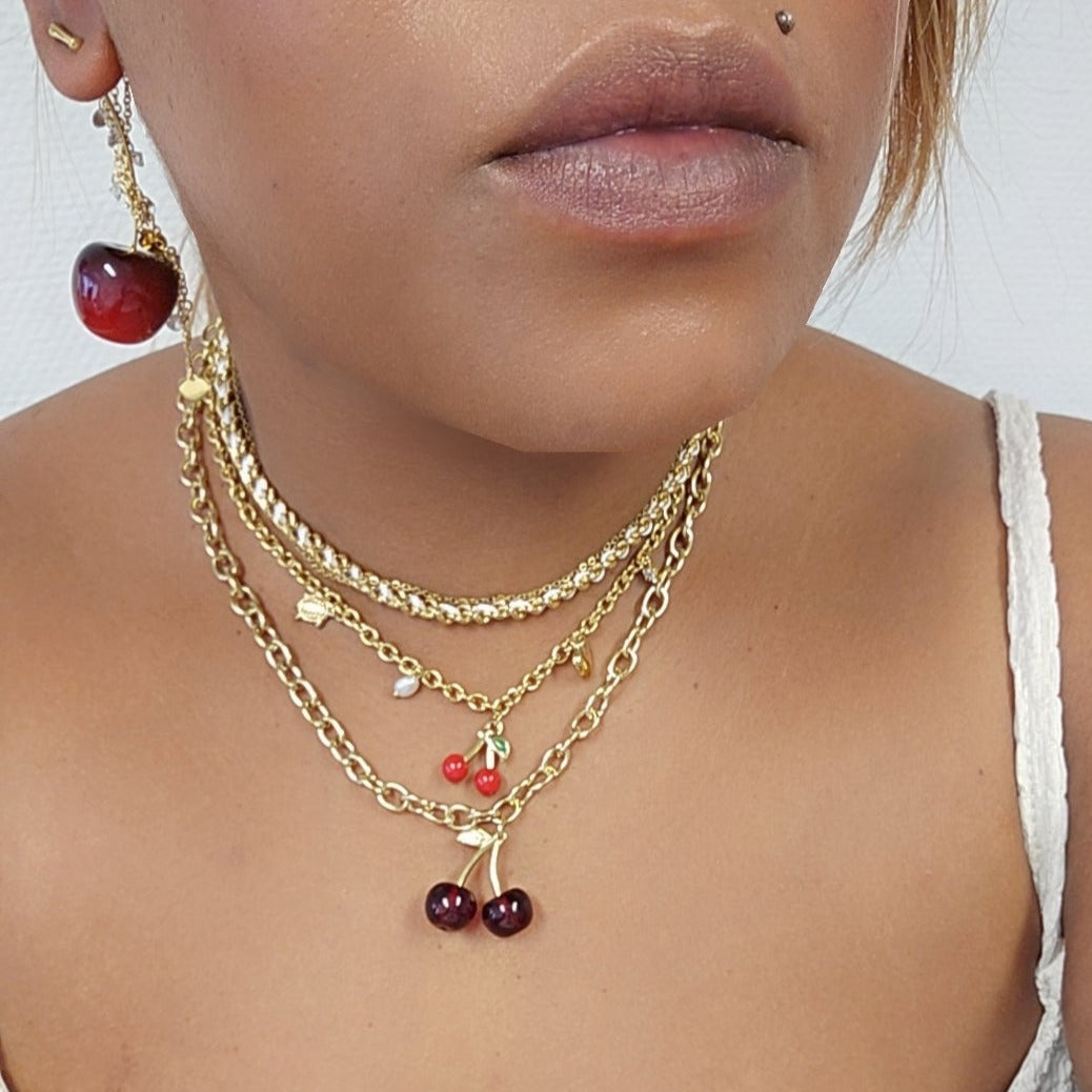 COLLIER "CHERRY"