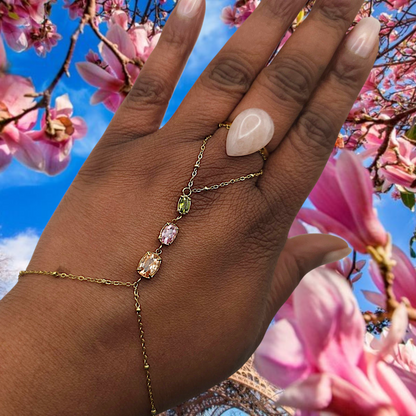 CHAINE DE MAIN ROSÉE GOLD