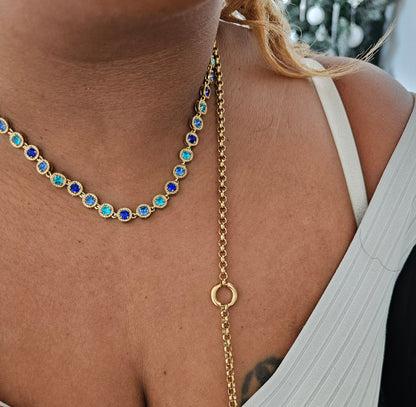 COLLIER MINI MONROE BLUE