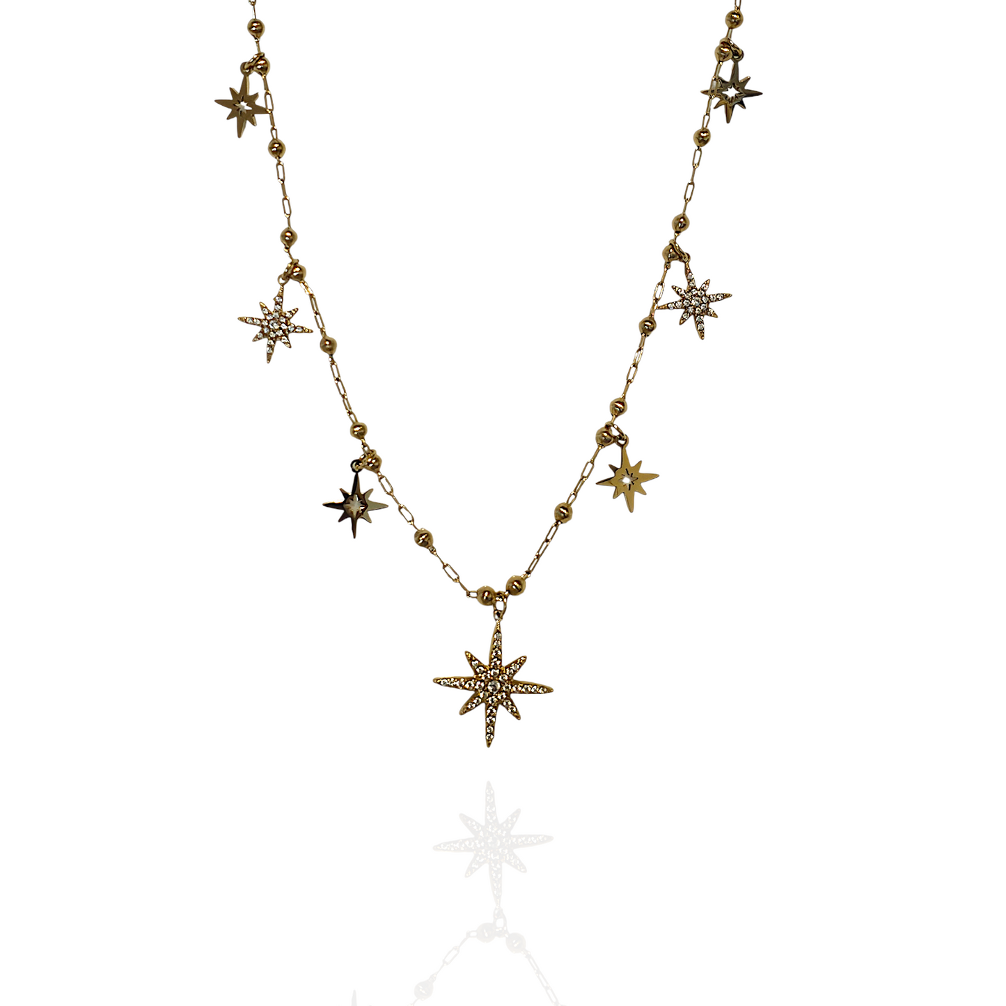COLLIER PLUIE D'ÉTOILES