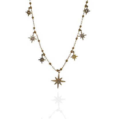 COLLIER PLUIE D'ÉTOILES