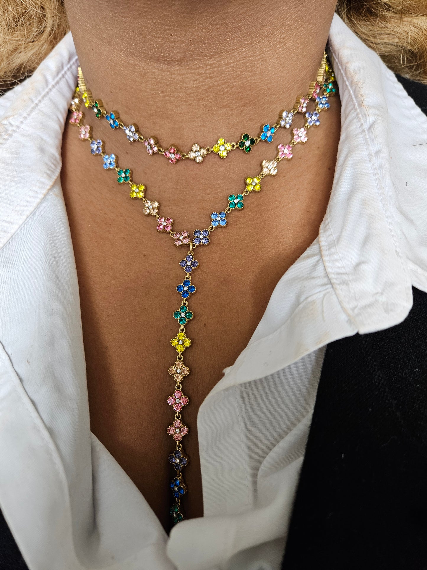 COLLIER Y MOSAIQUE MULTI COLOR