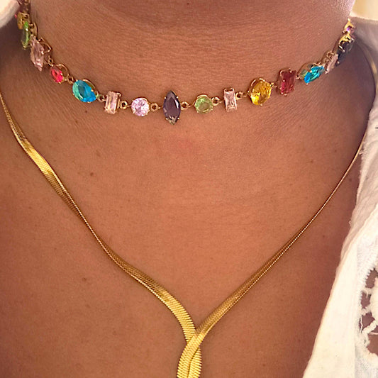 COLLIER GLOW MULTI COLOR