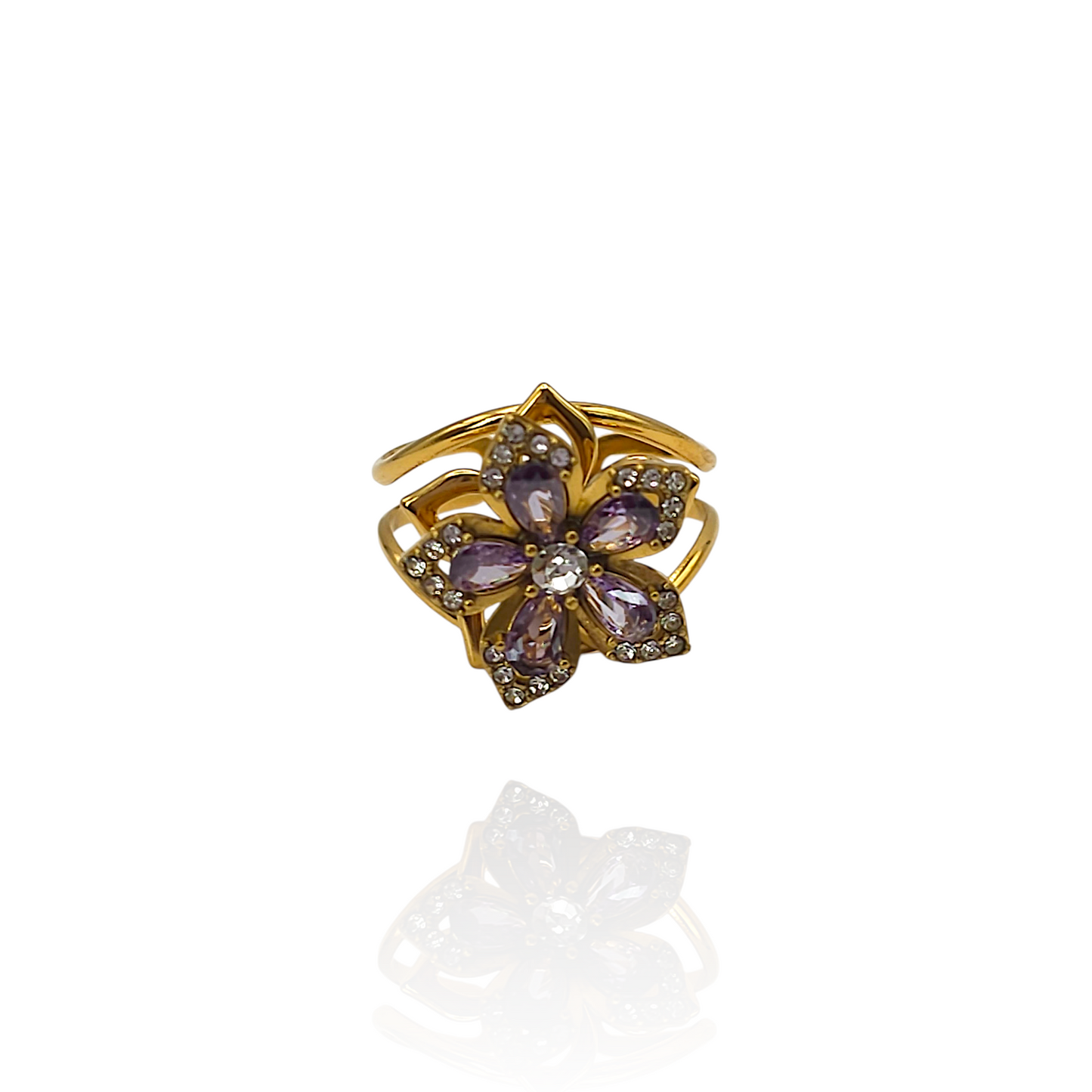 BAGUE TULIPE GOLD