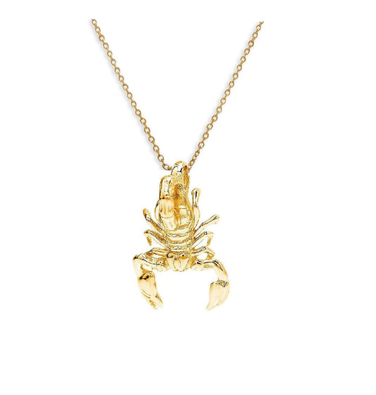 Collier Scorpion en plaqué or